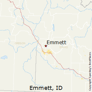Emmett,Idaho Map