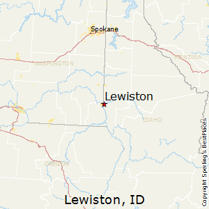 Lewiston,Idaho Map