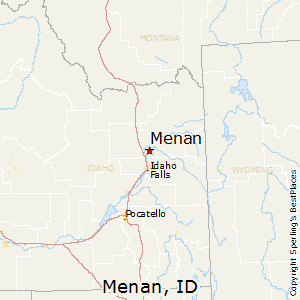Menan,Idaho Map