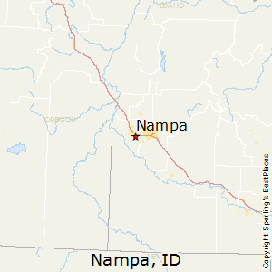Nampa,Idaho Map