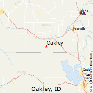 Oakley,Idaho Map