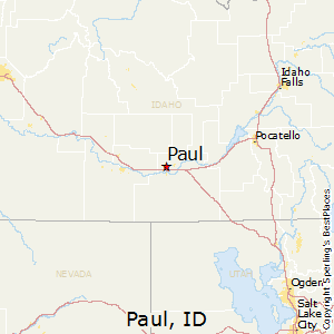 Paul,Idaho Map