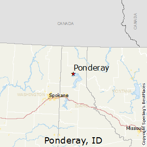 Ponderay,Idaho Map