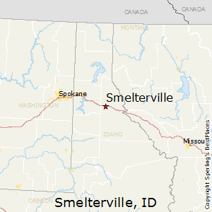 Smelterville,Idaho Map