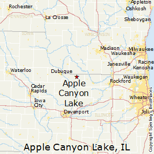 Apple Canyon Lake Map Best Places To Live In Apple Canyon Lake, Illinois