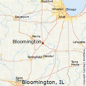 Bloomington,Illinois Map