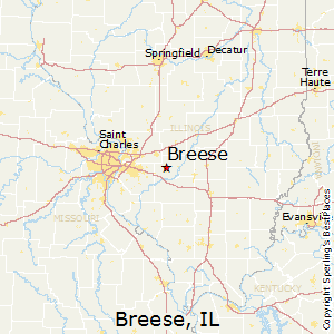Breese,Illinois Map