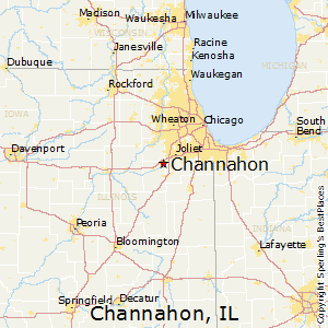 how far is channahon illinois from my location