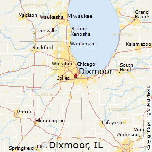 Dixmoor,Illinois Map