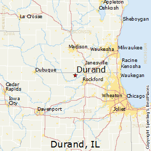 Durand,Illinois Map