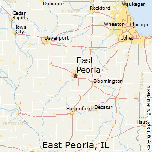 East_Peoria,Illinois Map