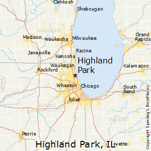 Highland_Park,Illinois Map