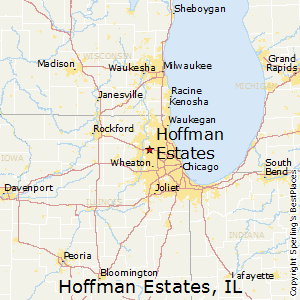 Hoffman_Estates,Illinois Map