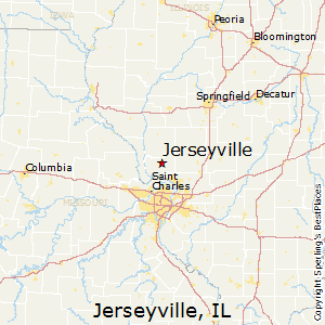 Jerseyville,Illinois Map