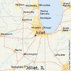 Joliet,Illinois Map