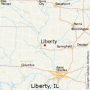 Liberty,Illinois Map