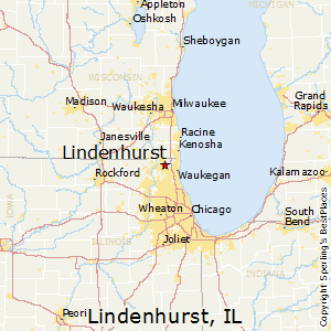 Lindenhurst,Illinois Map