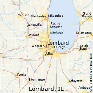 Lombard,Illinois Map