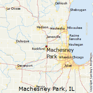 Machesney_Park,Illinois Map