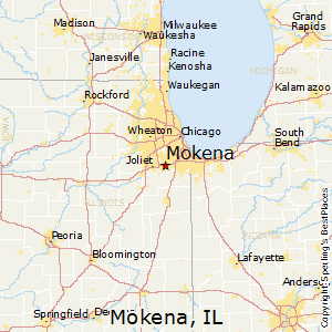 Mokena,Illinois Map