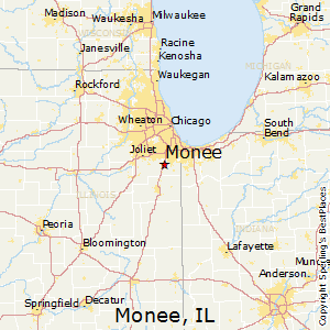 Monee,Illinois Map