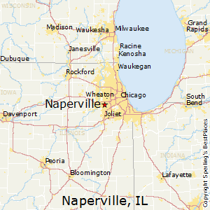 Naperville,Illinois Map