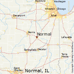 Normal,Illinois Map