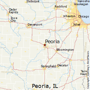 Peoria,Illinois Map