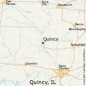 Quincy,Illinois Map