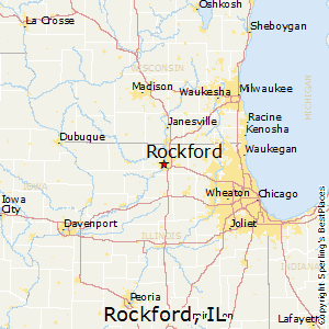 Rockford,Illinois Map