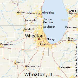 Wheaton,Illinois Map