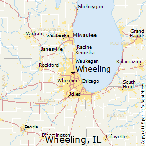 Wheeling,Illinois Map