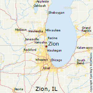 Zion,Illinois Map