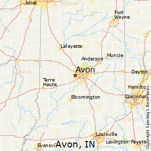 Avon,Indiana Map