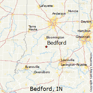 Bedford,Indiana Map
