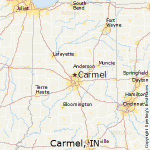 Carmel,Indiana Map