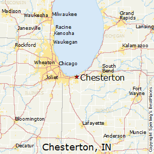 Chesterton,Indiana Map