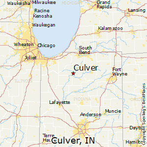 Culver,Indiana Map