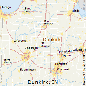 Dunkirk,Indiana Map