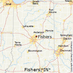 Fishers,Indiana Map