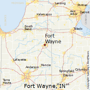 Fort_Wayne,Indiana Map