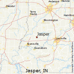 Jasper,Indiana Map