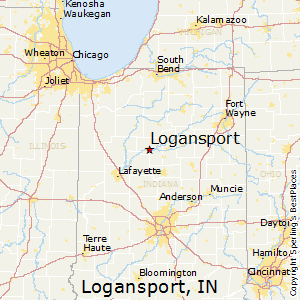 Logansport,Indiana Map