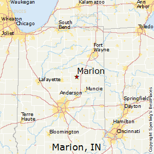 Marion,Indiana Map