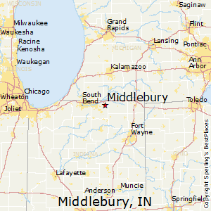 Middlebury,Indiana Map