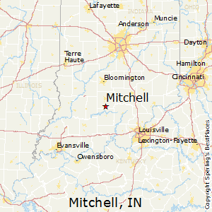 Mitchell,Indiana Map