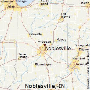 Noblesville,Indiana Map