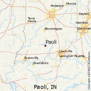 Paoli,Indiana Map