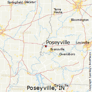 Poseyville,Indiana Map
