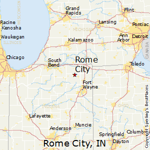 Rome City Indiana Map Best Places To Live In Rome City, Indiana